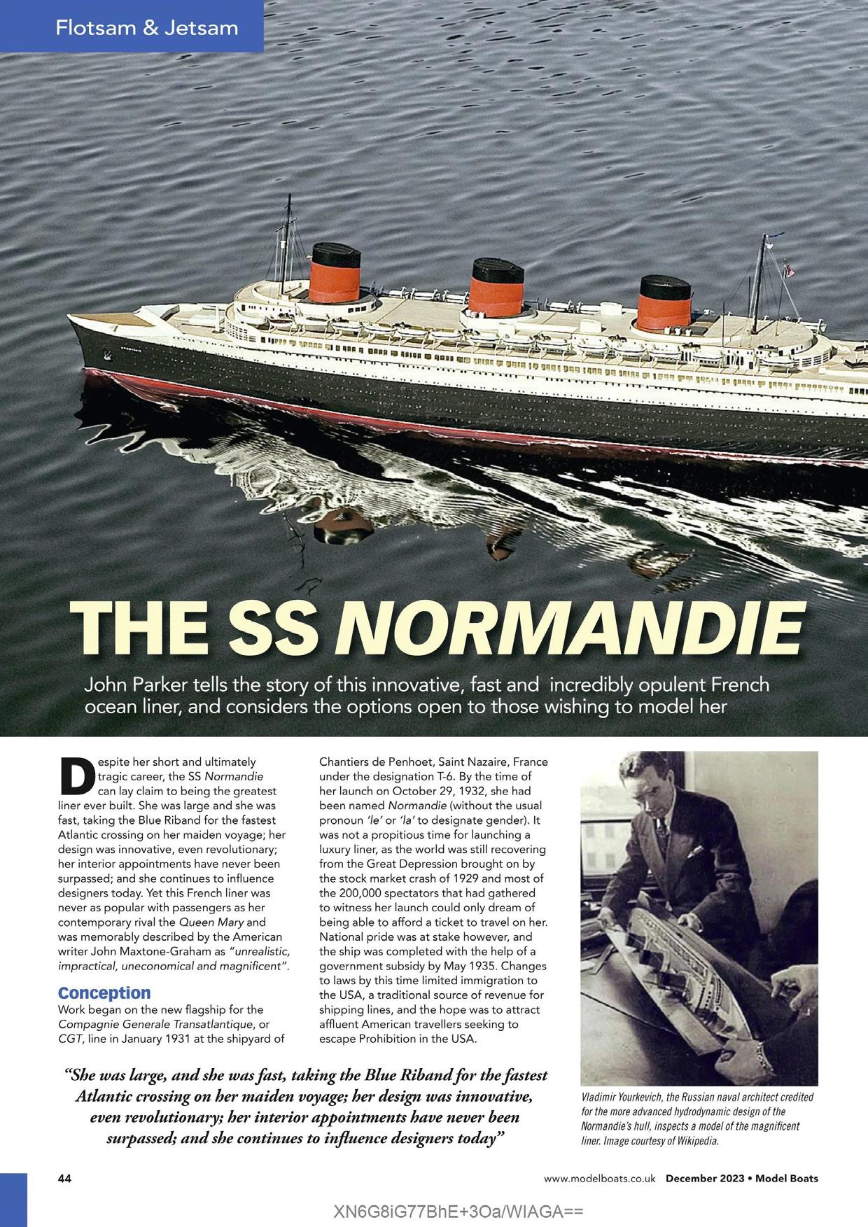 Normandie by model boats page 1