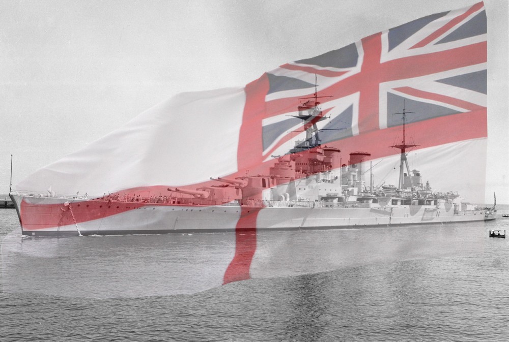 Hms hood banner