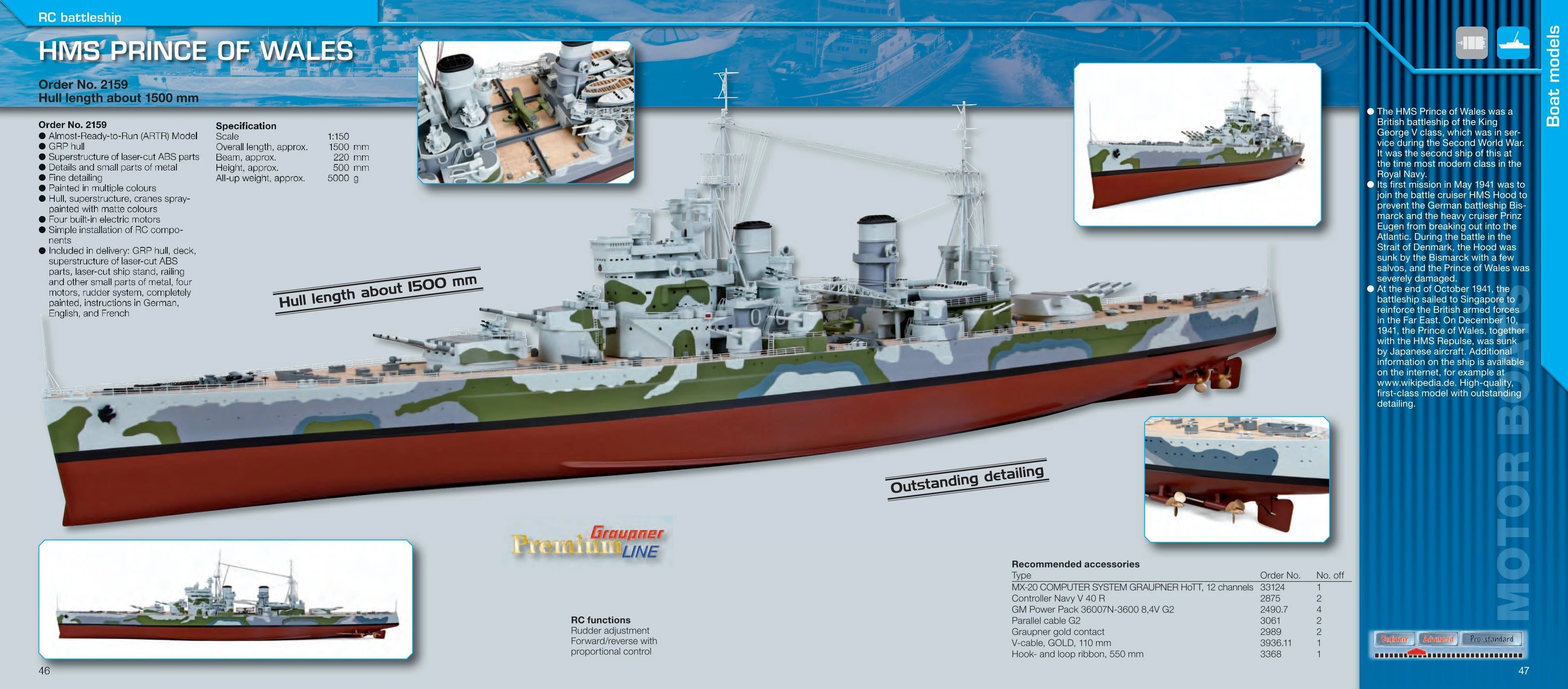 Maquette du PRINCE of WALES by Graupner